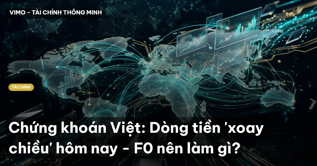 Chứng khoán Việt: Dòng tiền 'xoay chiều' hôm nay - F0 nên làm gì?