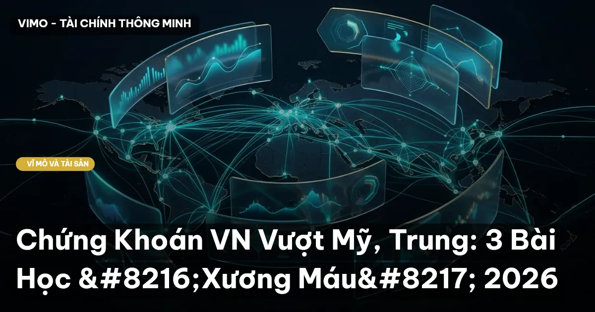 Chứng Khoán VN Vượt Mỹ, Trung: 3 Bài Học 'Xương Máu' 2026