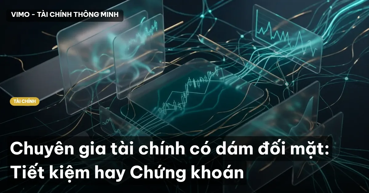 Chuyên gia tài chính có dám đối mặt: Tiết kiệm hay Chứng khoán
