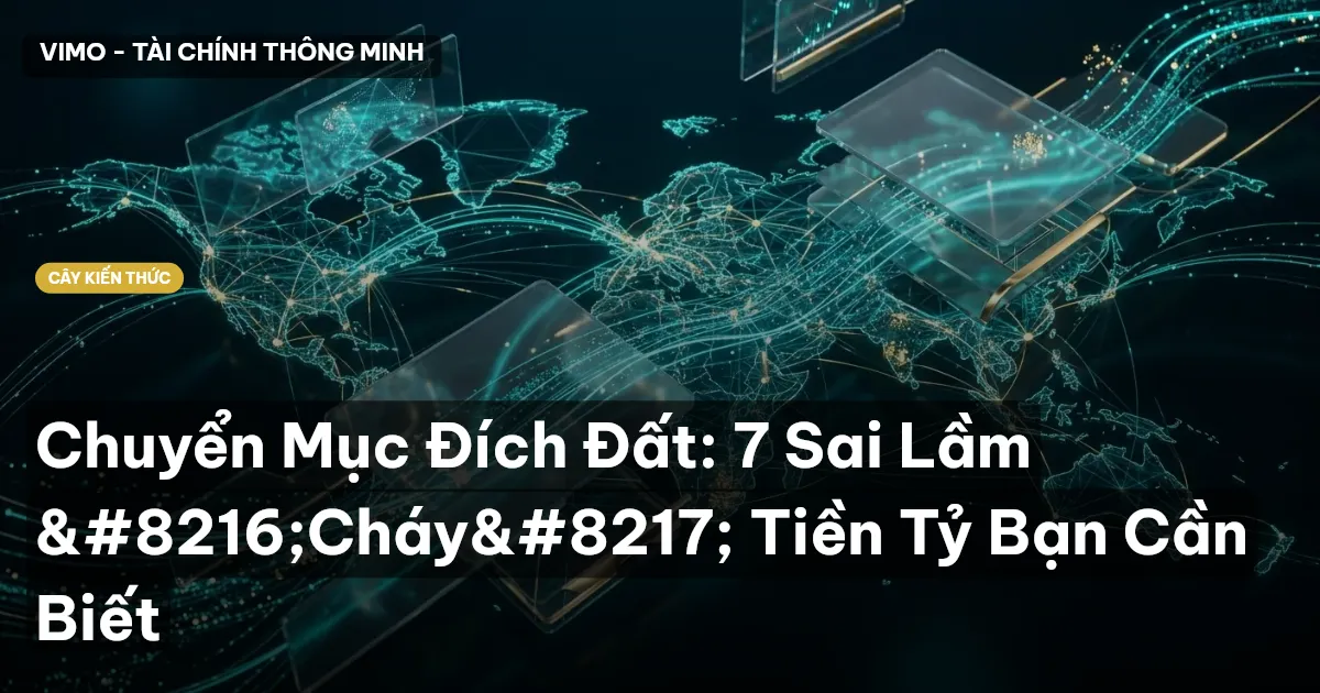 Chuyển Mục Đích Đất: 7 Sai Lầm ‘Cháy’ Tiền Tỷ Bạn Cần Biết