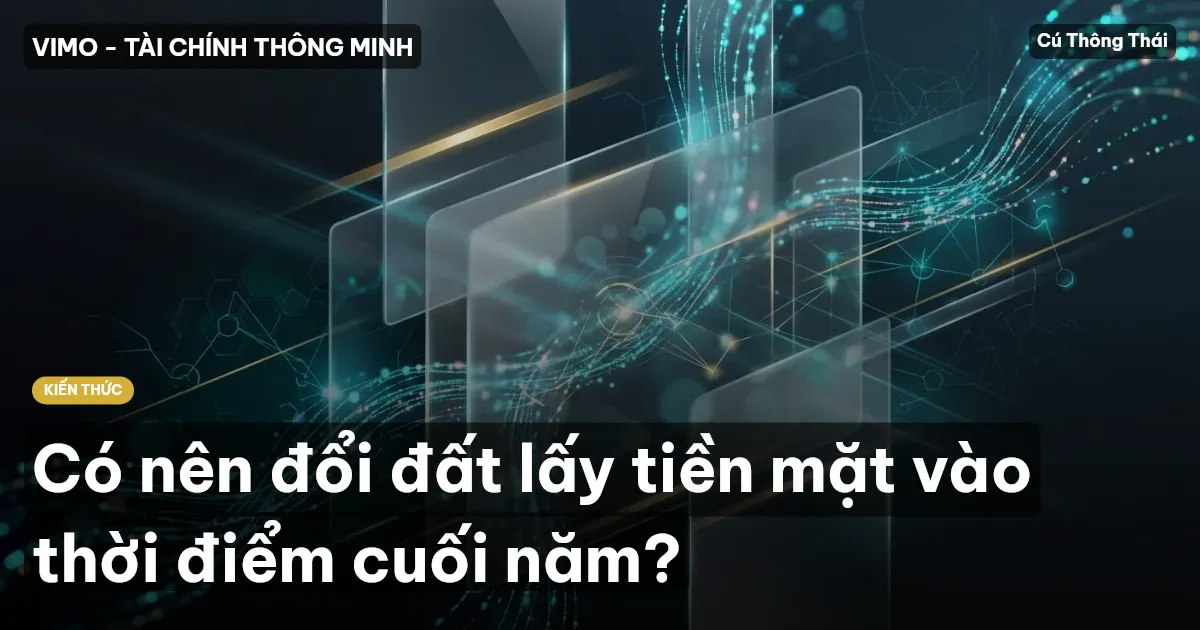 Có nên đổi đất lấy tiền mặt vào thời điểm cuối năm?