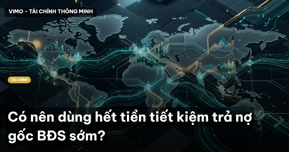 Có nên dùng hết tiền tiết kiệm trả nợ gốc BĐS sớm?