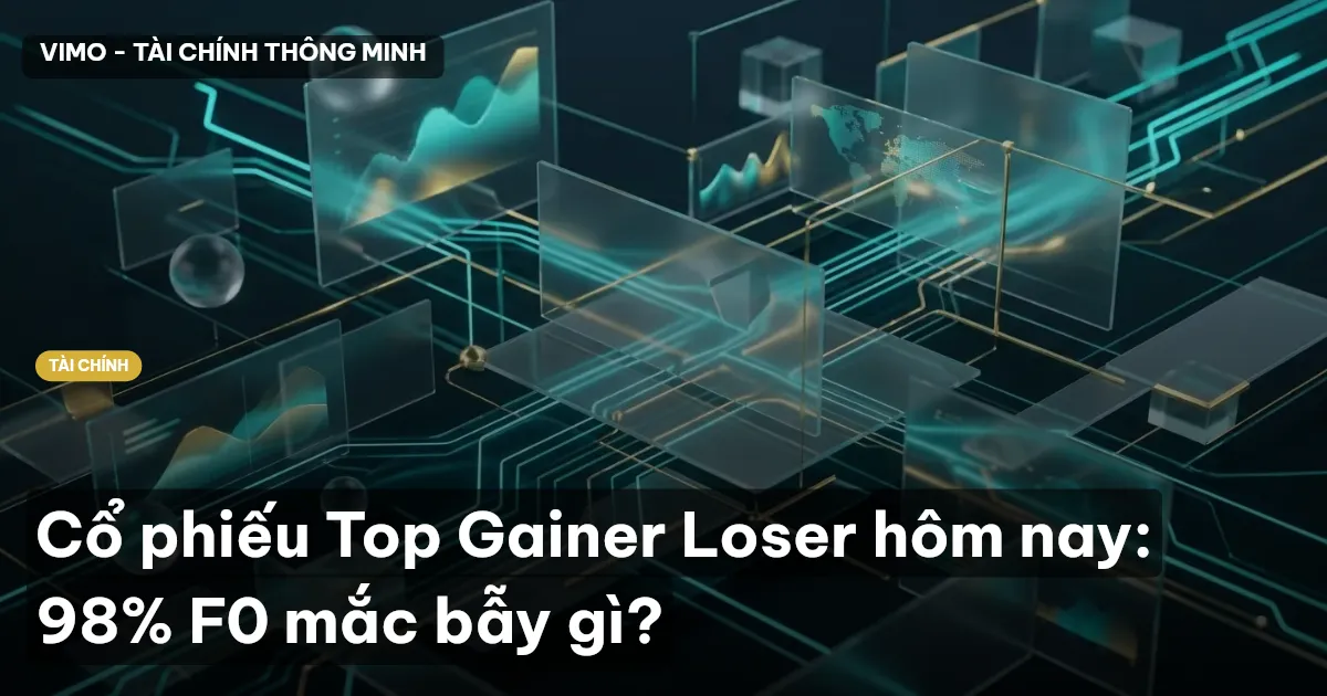 Cổ phiếu Top Gainer Loser hôm nay: 98% F0 mắc bẫy gì?