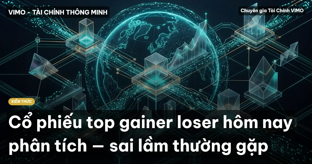 Cổ phiếu top gainer loser hôm nay phân tích — sai lầm thường gặp