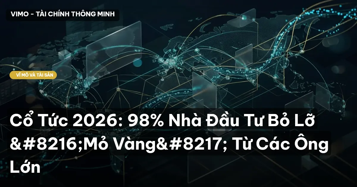 Cổ Tức 2026: 98% Nhà Đầu Tư Bỏ Lỡ ‘Mỏ Vàng’ Từ Các Ông Lớn