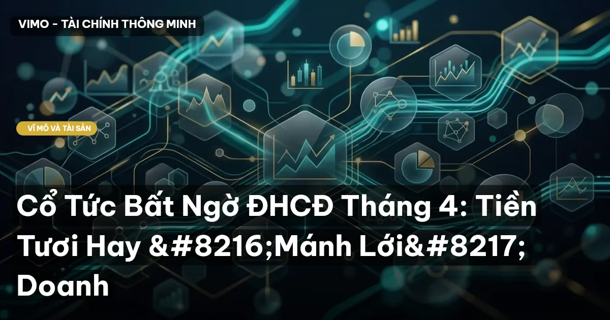 Cổ Tức Bất Ngờ ĐHCĐ Tháng 4: Tiền Tươi Hay ‘Mánh Lới’ Doanh