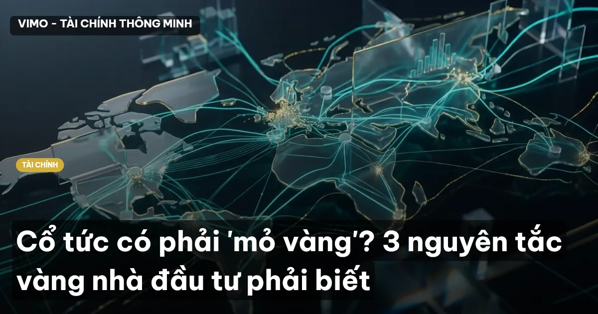 Cổ tức có phải 'mỏ vàng'? 3 nguyên tắc vàng nhà đầu tư phải biết