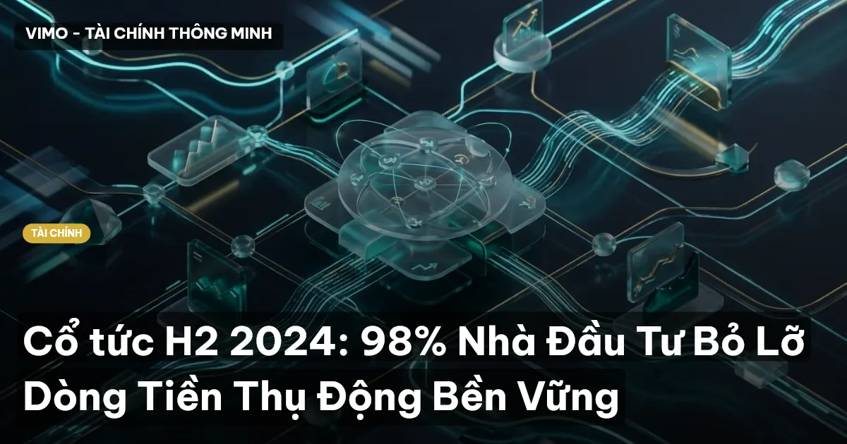 Cổ tức H2 2024: 98% Nhà Đầu Tư Bỏ Lỡ Dòng Tiền Thụ Động Bền Vững