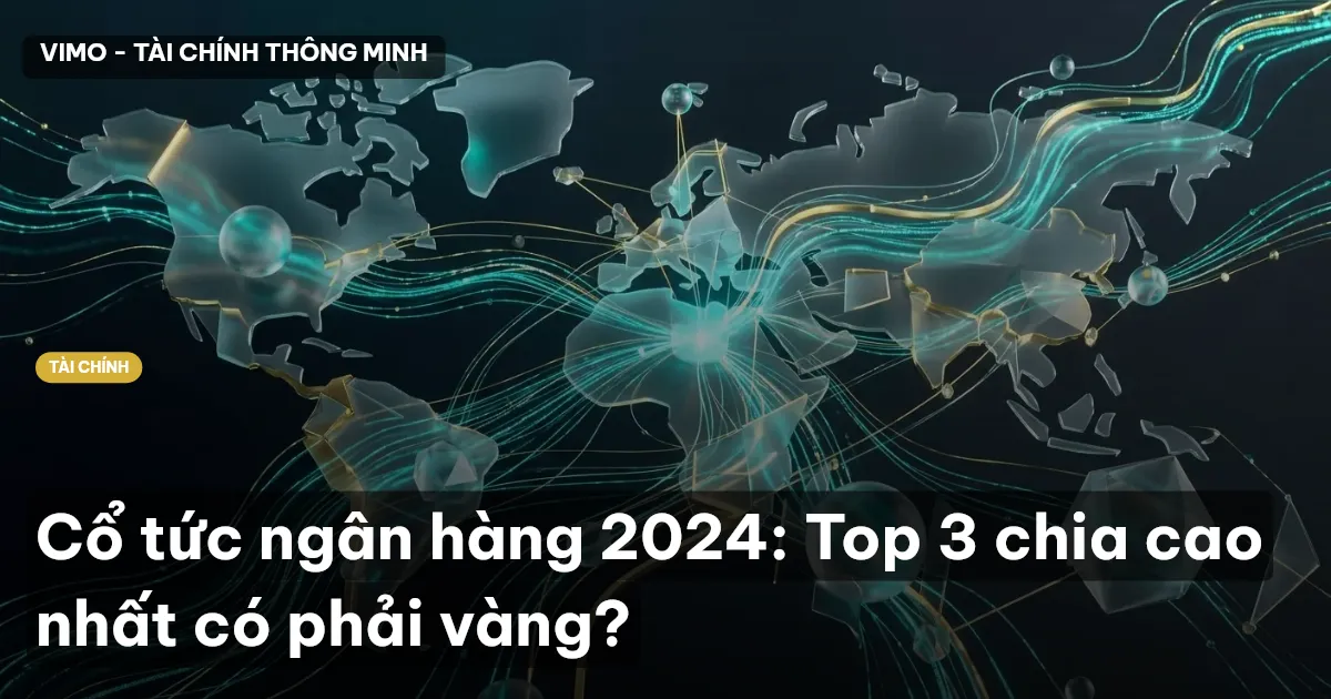Cổ tức ngân hàng 2024: Top 3 chia cao nhất có phải vàng?