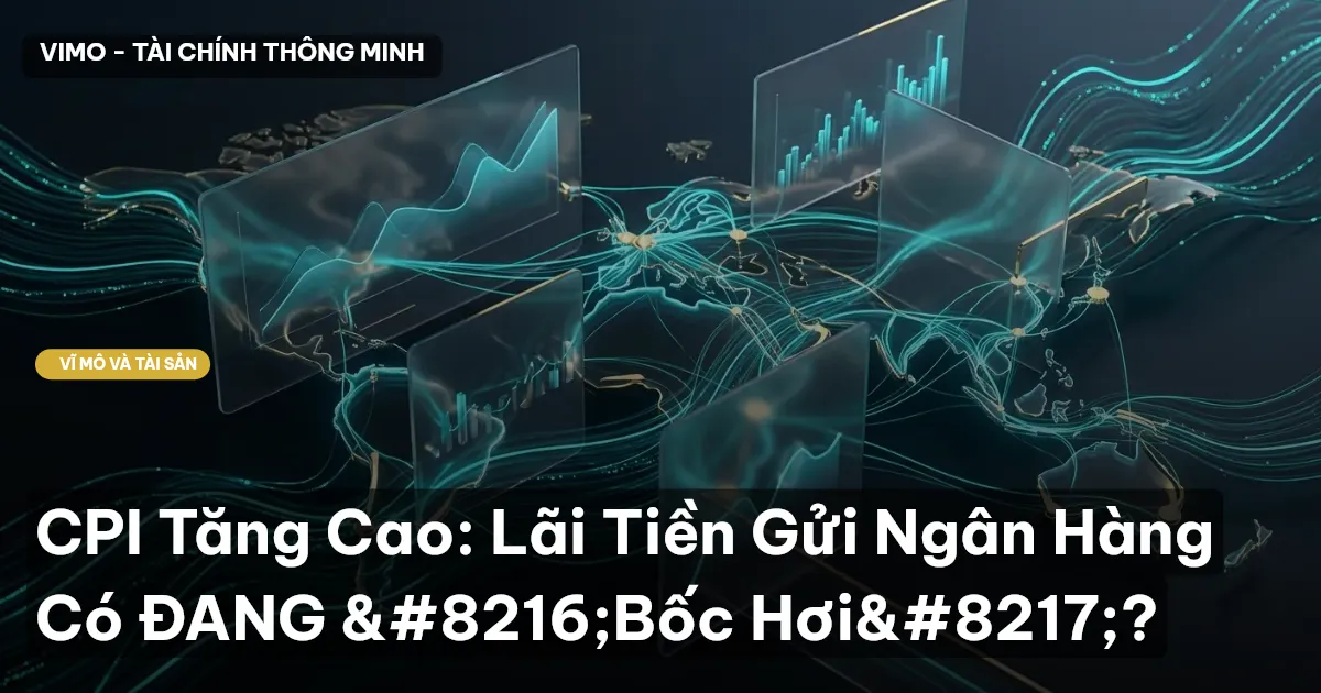 CPI Tăng Cao: Lãi Tiền Gửi Ngân Hàng Có ĐANG ‘Bốc Hơi’?