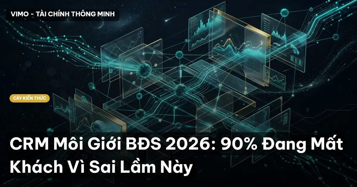 CRM Môi Giới BĐS 2026: 90% Đang Mất Khách Vì Sai Lầm Này