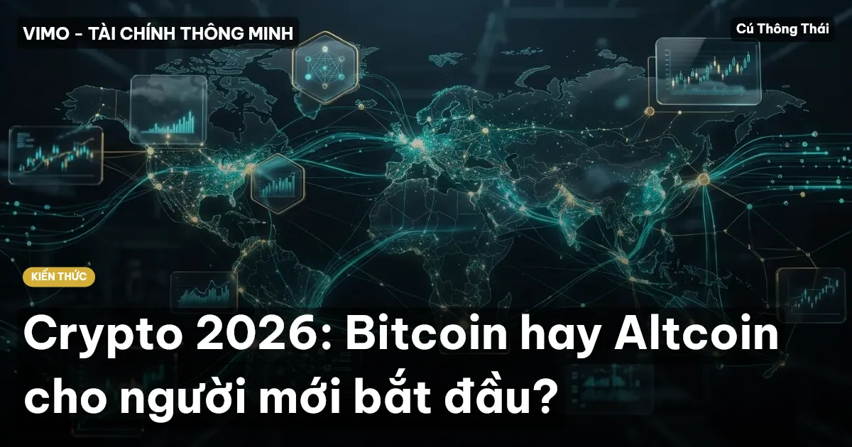Crypto 2026: Bitcoin hay Altcoin cho người mới bắt đầu?
