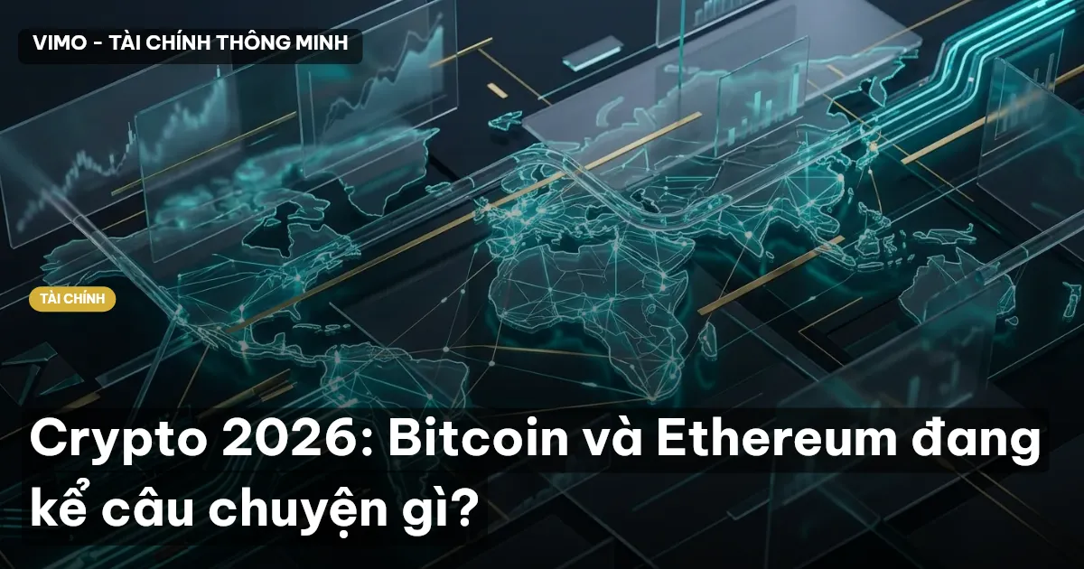 Crypto 2026: Bitcoin và Ethereum đang kể câu chuyện gì?