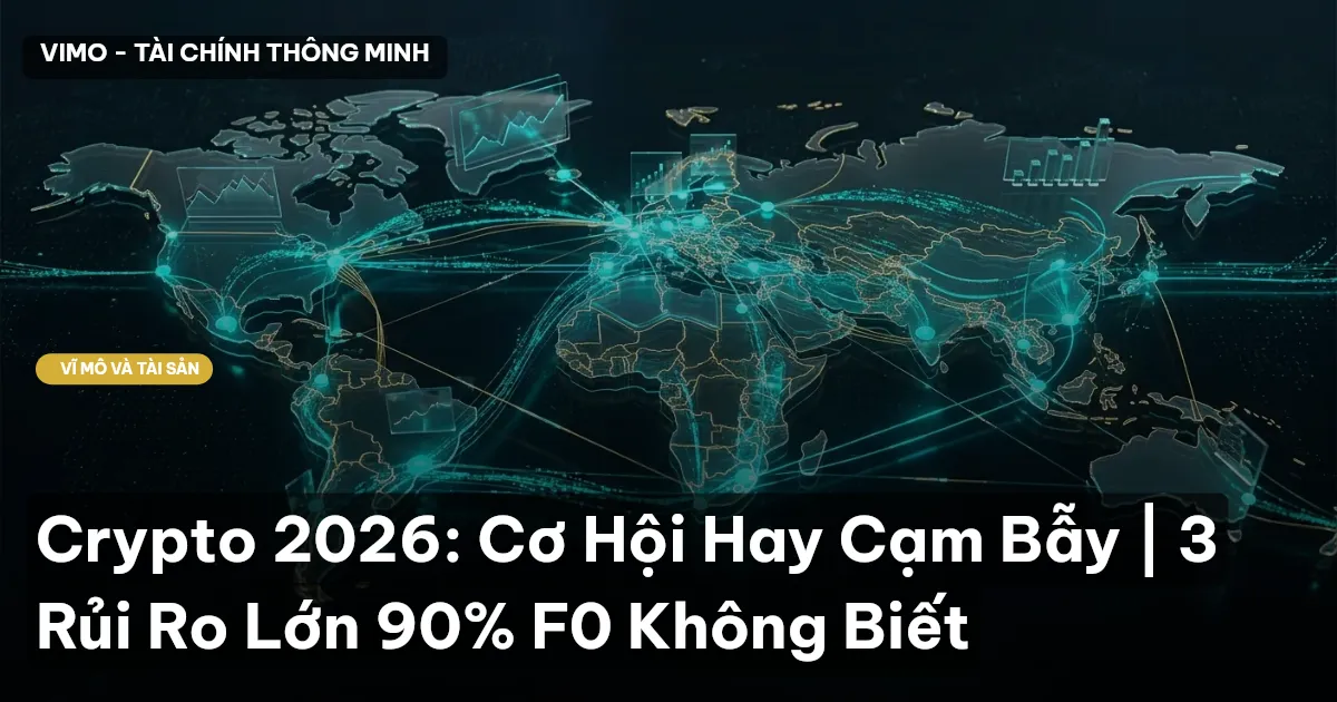 Crypto 2026: Cơ Hội Hay Cạm Bẫy | 3 Rủi Ro Lớn 90% F0 Không Biết