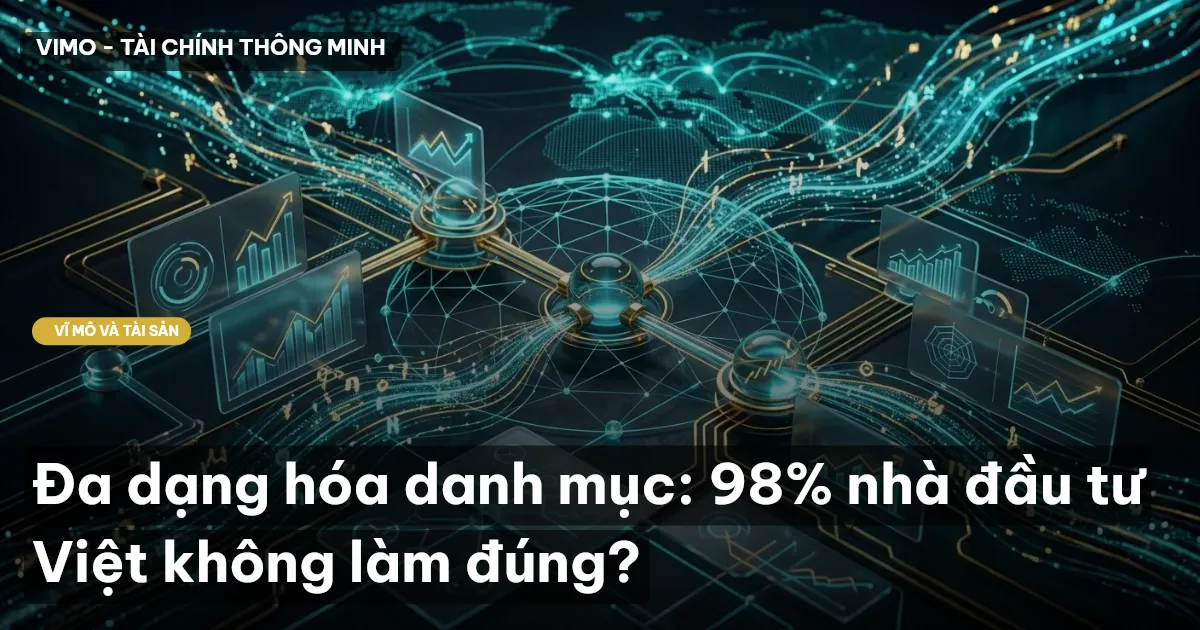 Đa dạng hóa danh mục: 98% nhà đầu tư Việt không làm đúng?