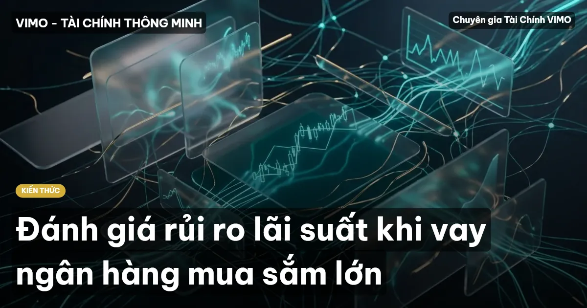 Đánh giá rủi ro lãi suất khi vay ngân hàng mua sắm lớn
