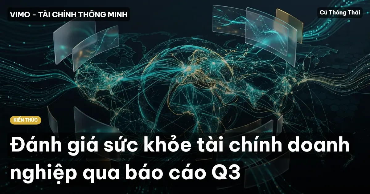 Đánh giá sức khỏe tài chính doanh nghiệp qua báo cáo Q3