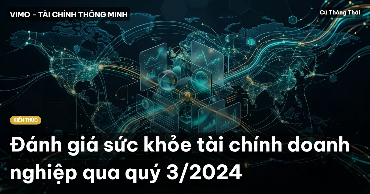 Đánh giá sức khỏe tài chính doanh nghiệp qua quý 3/2024