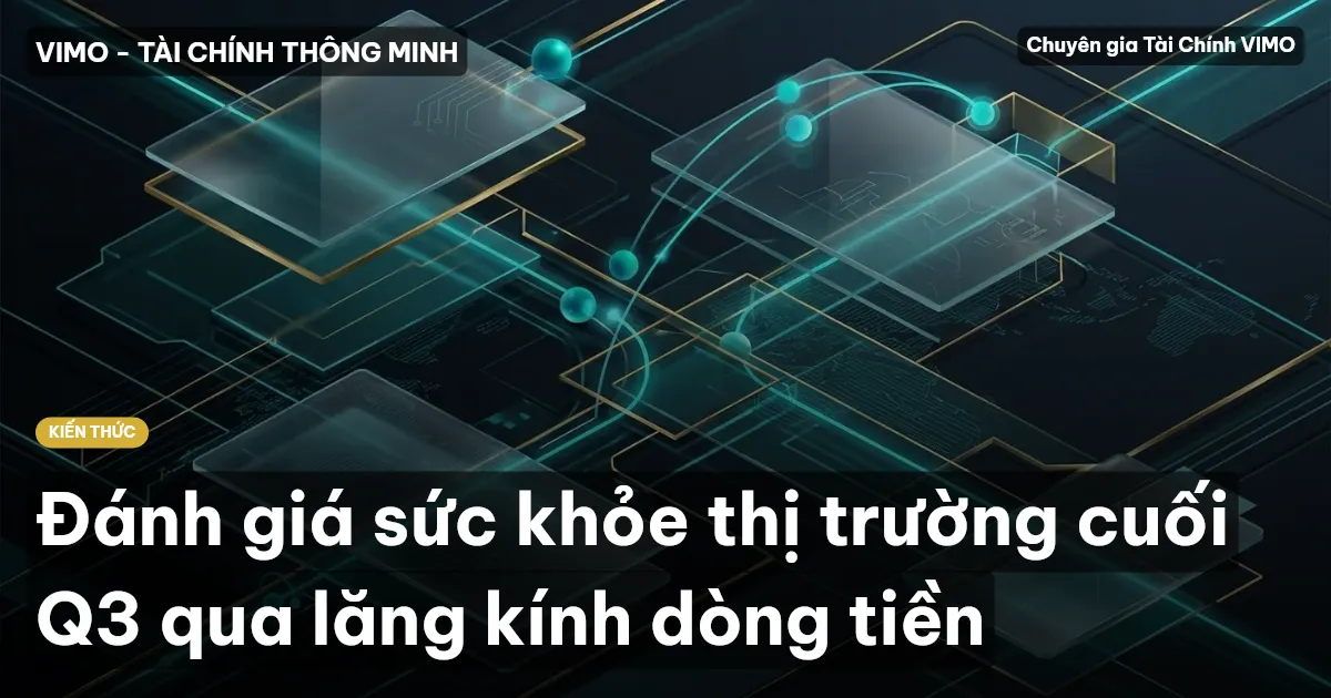 Đánh giá sức khỏe thị trường cuối Q3 qua lăng kính dòng tiền