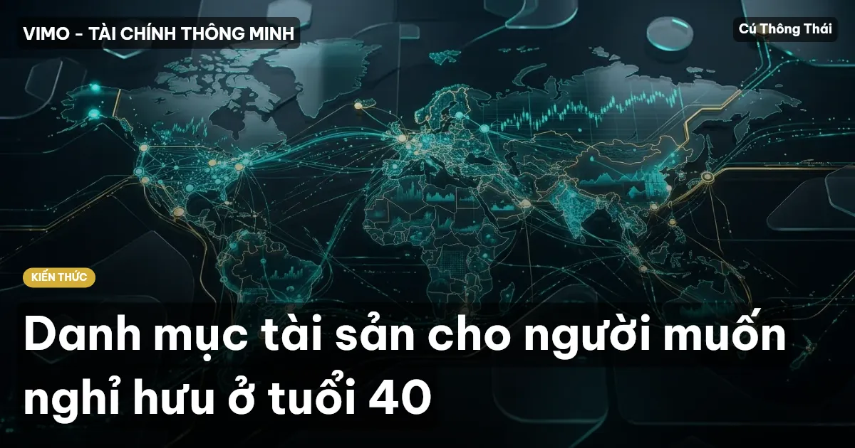 Danh mục tài sản cho người muốn nghỉ hưu ở tuổi 40