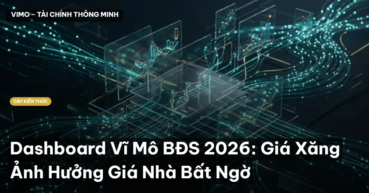 Dashboard Vĩ Mô BĐS 2026: Giá Xăng Ảnh Hưởng Giá Nhà Bất Ngờ