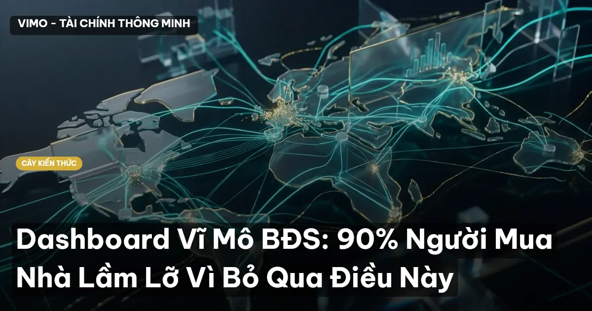 Dashboard Vĩ Mô BĐS: 90% Người Mua Nhà Lầm Lỡ Vì Bỏ Qua Điều Này