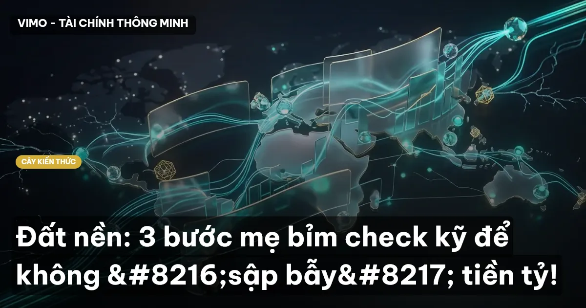Đất nền: 3 bước mẹ bỉm check kỹ để không ‘sập bẫy’ tiền tỷ!