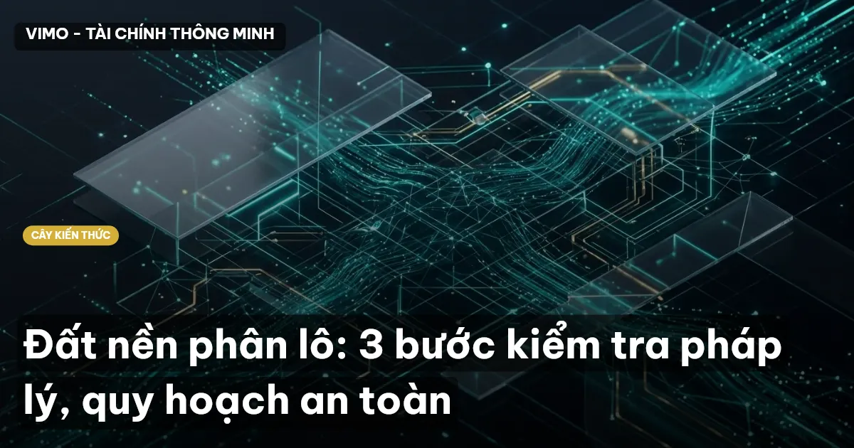 Đất nền phân lô: 3 bước kiểm tra pháp lý, quy hoạch an toàn