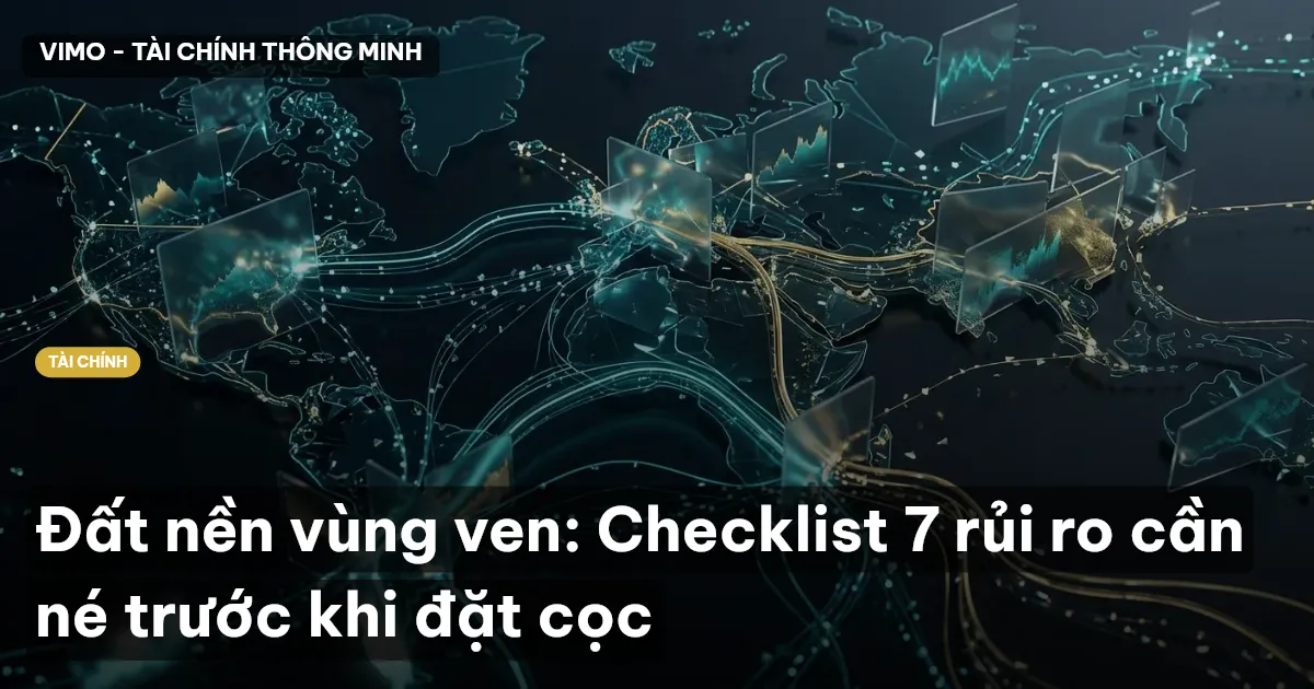 Đất nền vùng ven: Checklist 7 rủi ro cần né trước khi đặt cọc