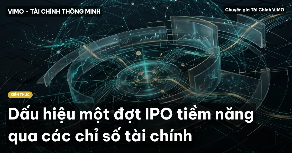 Dấu hiệu một đợt IPO tiềm năng qua các chỉ số tài chính