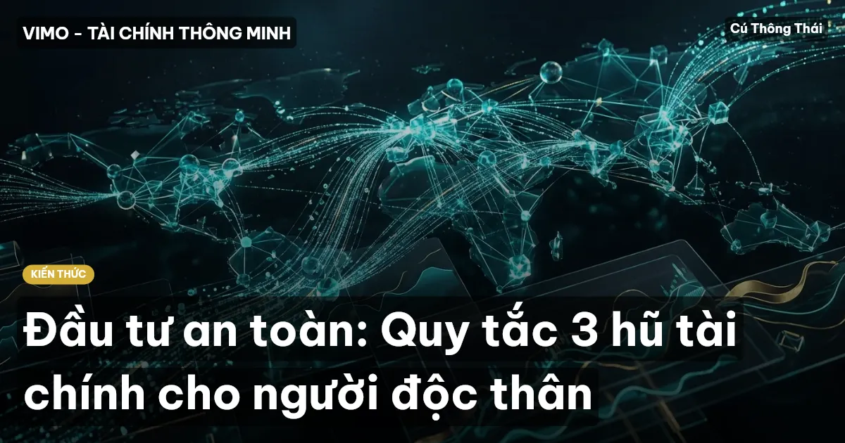 Đầu tư an toàn: Quy tắc 3 hũ tài chính cho người độc thân