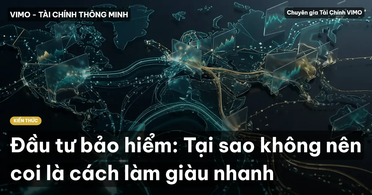 Đầu tư bảo hiểm: Tại sao không nên coi là cách làm giàu nhanh