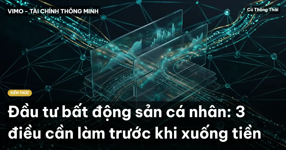 Đầu tư bất động sản cá nhân: 3 điều cần làm trước khi xuống tiền