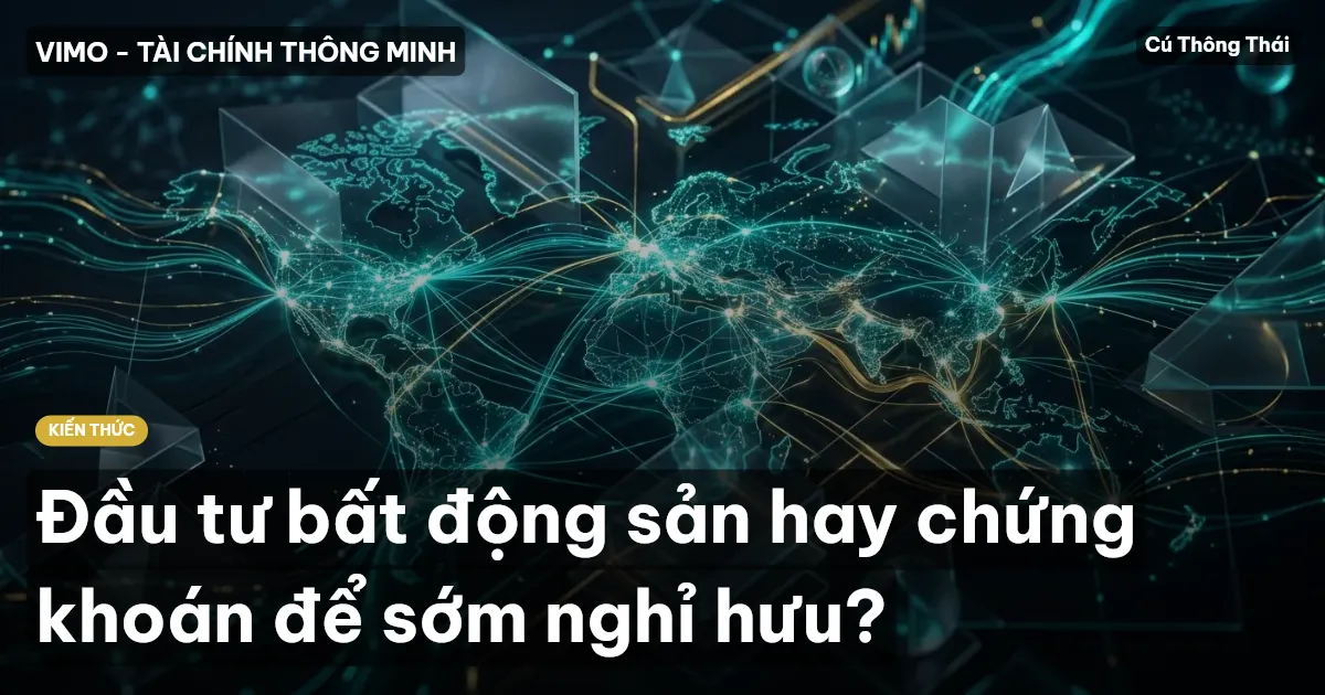 Đầu tư bất động sản hay chứng khoán để sớm nghỉ hưu?