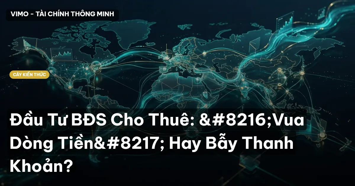 Đầu Tư BĐS Cho Thuê: ‘Vua Dòng Tiền’ Hay Bẫy Thanh Khoản?