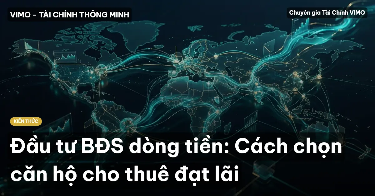 Đầu tư BĐS dòng tiền: Cách chọn căn hộ cho thuê đạt lãi