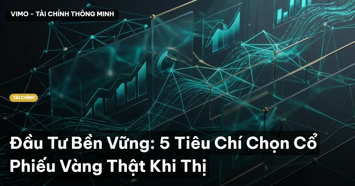Đầu Tư Bền Vững: 5 Tiêu Chí Chọn Cổ Phiếu Vàng Thật Khi Thị