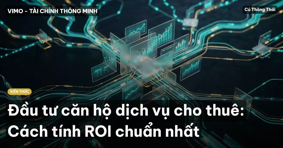 Đầu tư căn hộ dịch vụ cho thuê: Cách tính ROI chuẩn nhất