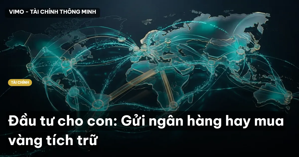 Đầu tư cho con: Gửi ngân hàng hay mua vàng tích trữ