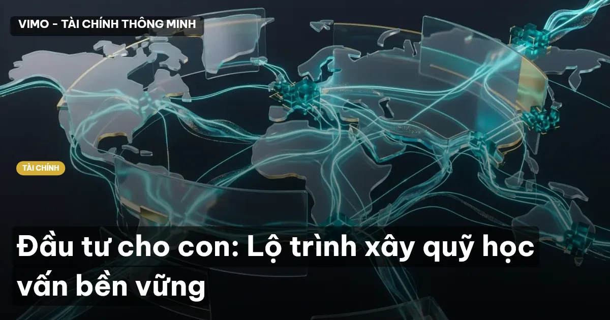 Đầu tư cho con: Lộ trình xây quỹ học vấn bền vững