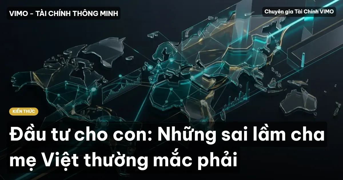 Đầu tư cho con: Những sai lầm cha mẹ Việt thường mắc phải
