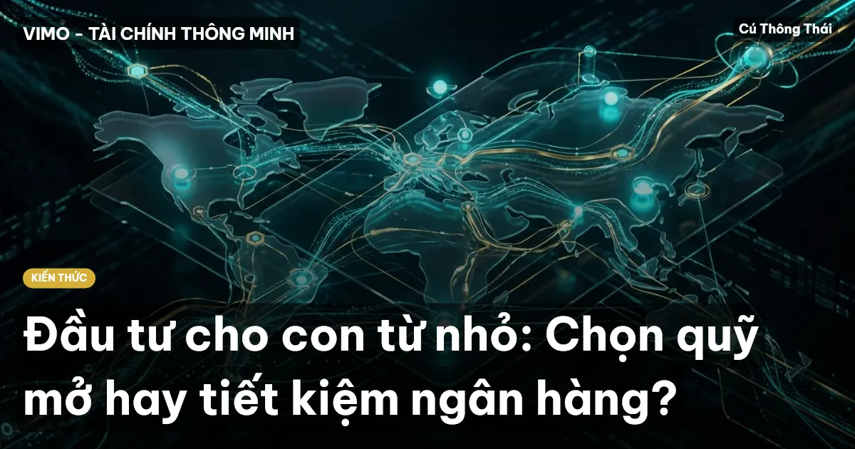 Đầu tư cho con từ nhỏ: Chọn quỹ mở hay tiết kiệm ngân hàng?