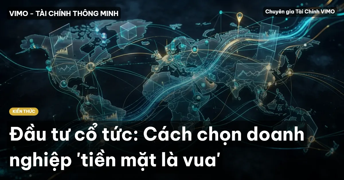 Đầu tư cổ tức: Cách chọn doanh nghiệp 'tiền mặt là vua'