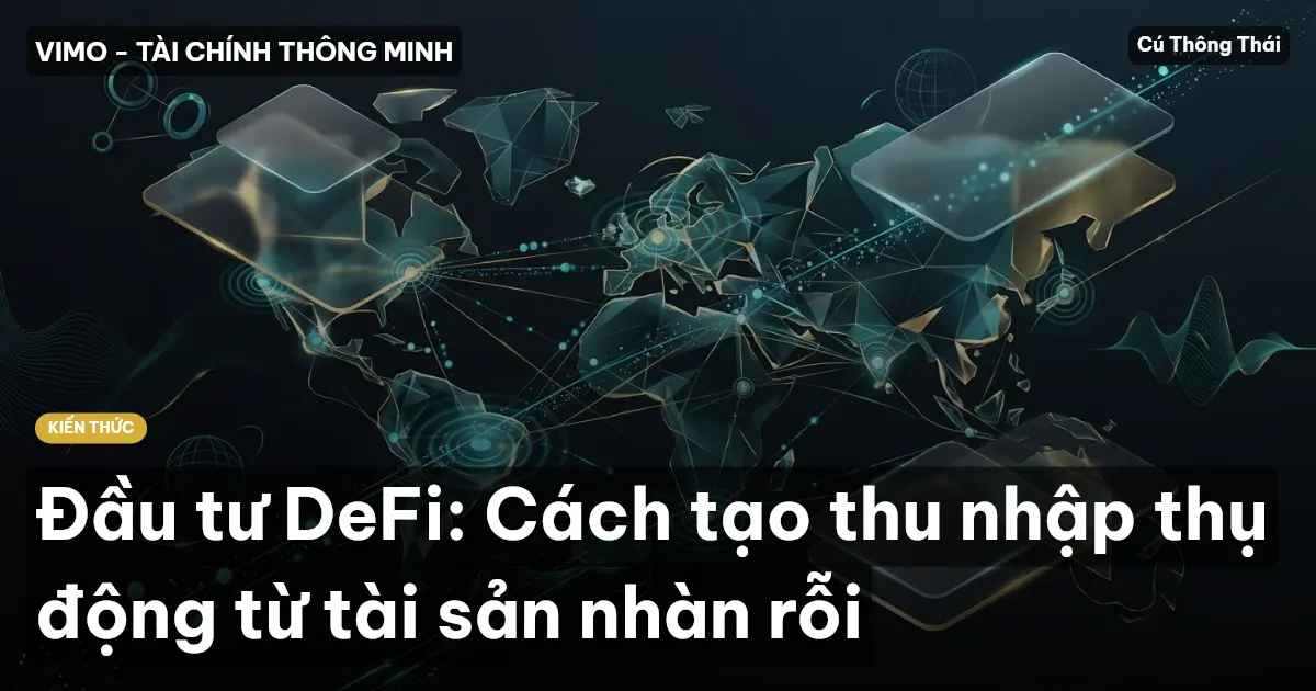Đầu tư DeFi: Cách tạo thu nhập thụ động từ tài sản nhàn rỗi