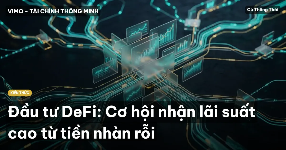 Đầu tư DeFi: Cơ hội nhận lãi suất cao từ tiền nhàn rỗi