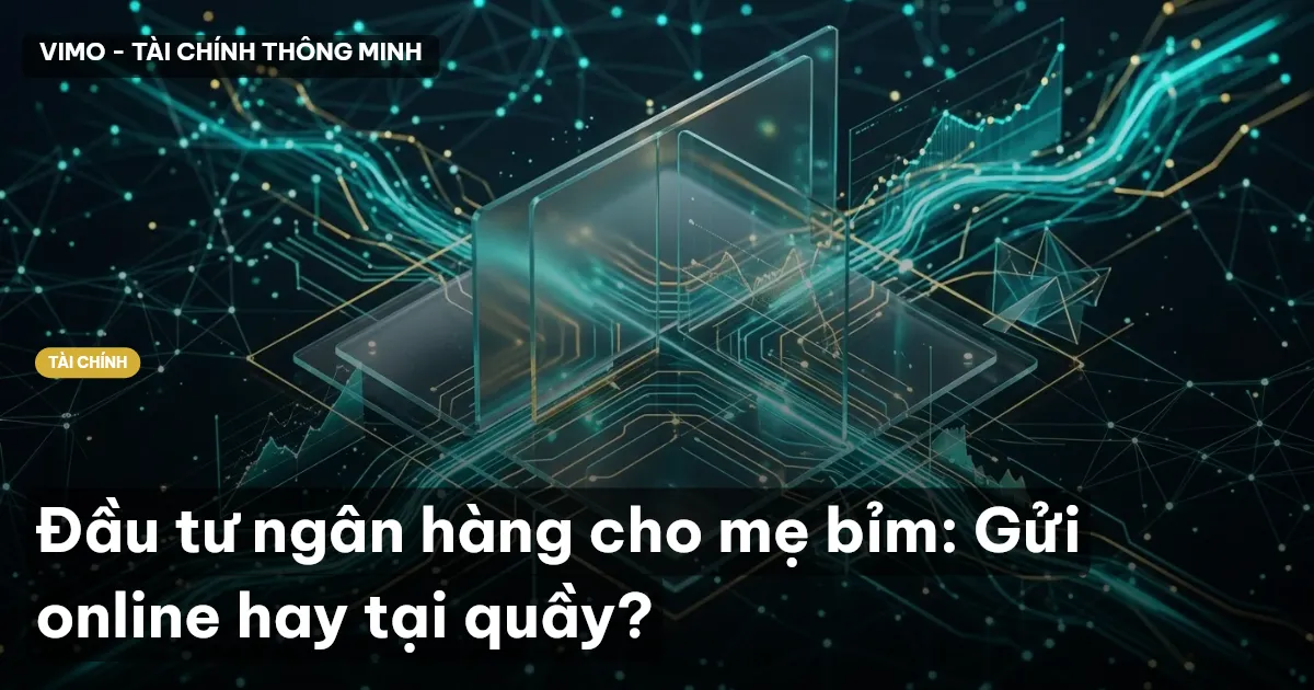 Đầu tư ngân hàng cho mẹ bỉm: Gửi online hay tại quầy?
