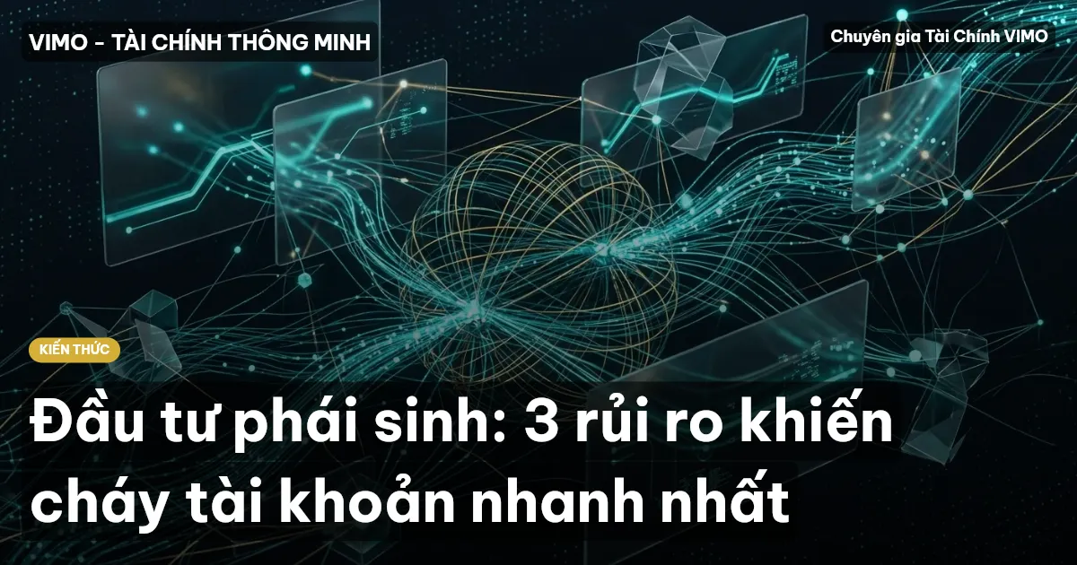 Đầu tư phái sinh: 3 rủi ro khiến cháy tài khoản nhanh nhất
