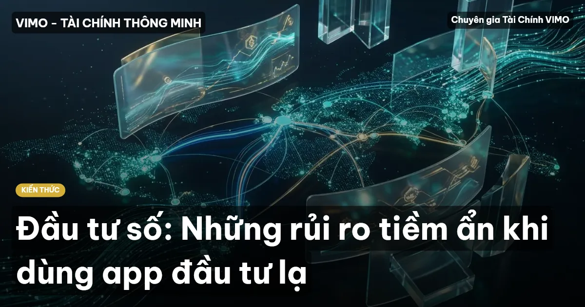 Đầu tư số: Những rủi ro tiềm ẩn khi dùng app đầu tư lạ