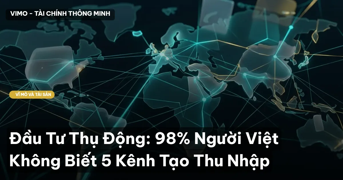 Đầu Tư Thụ Động: 98% Người Việt Không Biết 5 Kênh Tạo Thu Nhập
