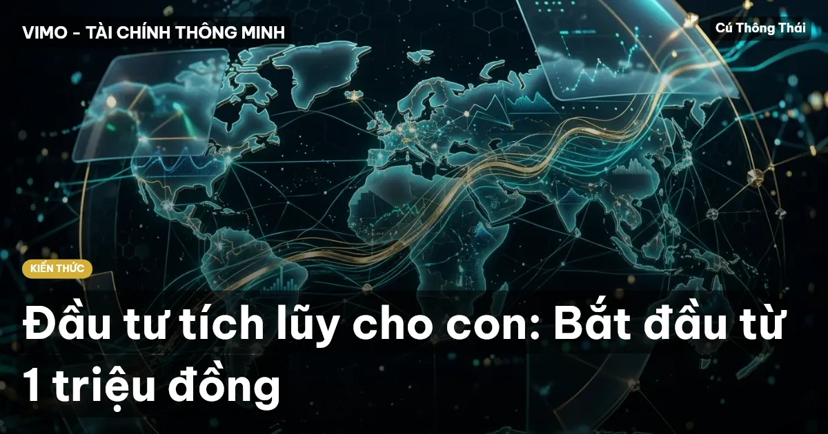 Đầu tư tích lũy cho con: Bắt đầu từ 1 triệu đồng